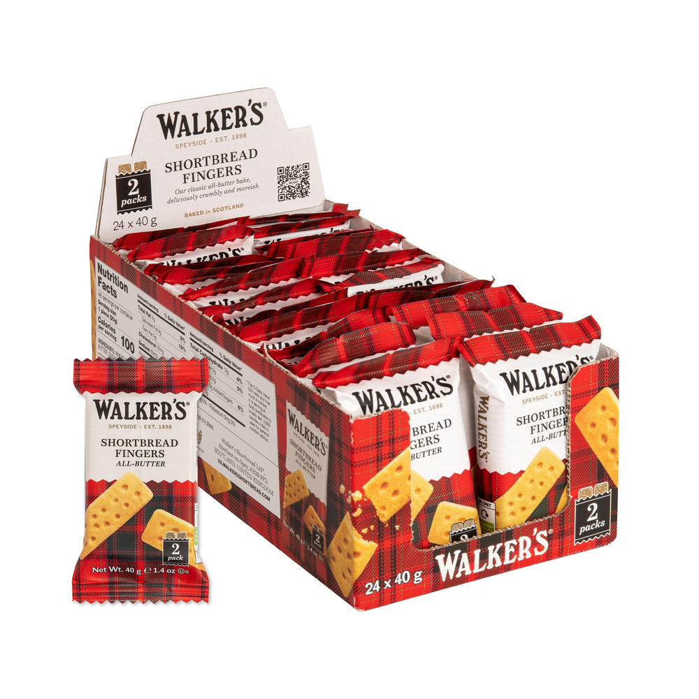 Walkers empaque frontal con tartán que transmite calidad tradicional