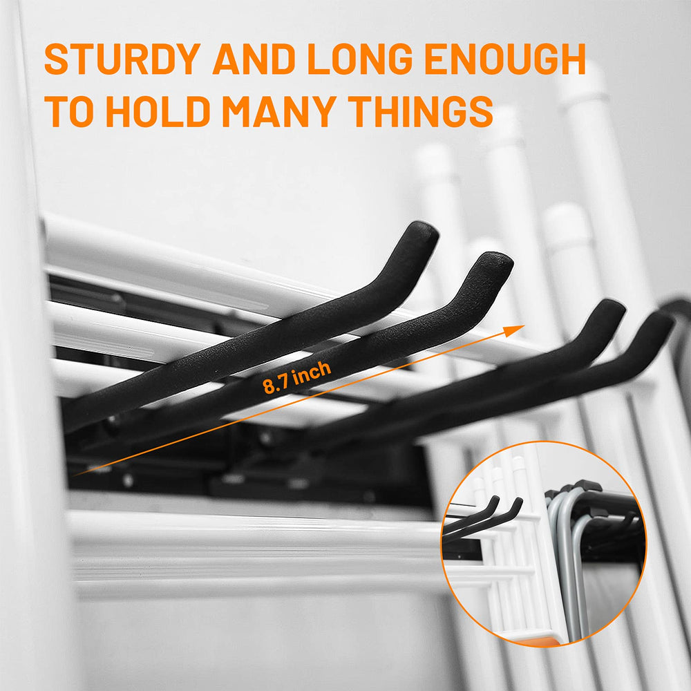 Wallmaster hook detail with rubber sleeve protecting gear and preventing slips