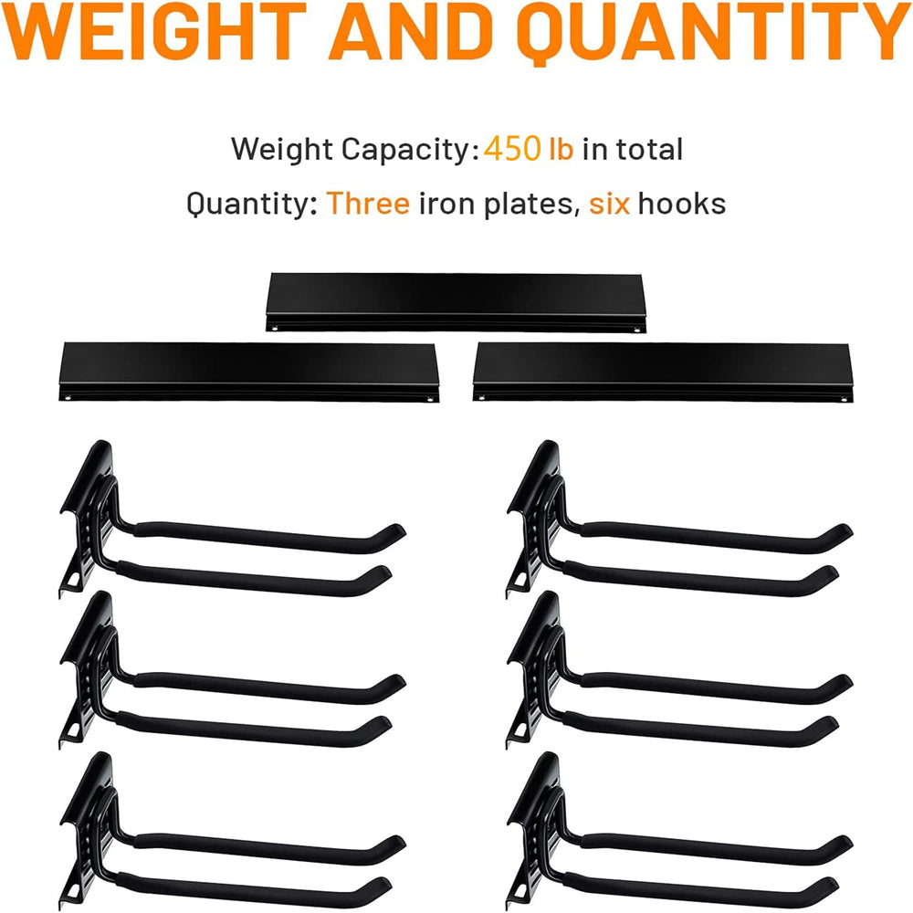 Wallmaster next to ladder showing scale and heavy-duty hook capacity