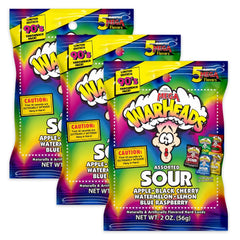 Warheads frente del paquete mostrando diseño y facilidad para llevar