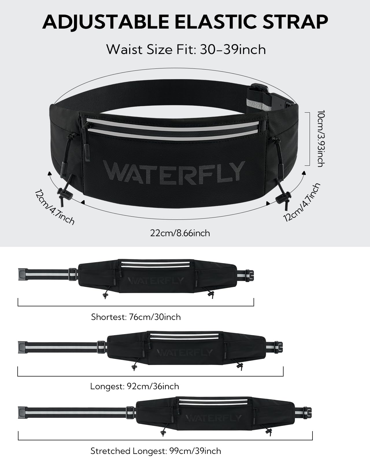 WATERFLY clip para dorsal mostrando fijación rápida y estable
