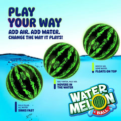 Watermelon Ball en la piscina en uso aportando diversión familiar