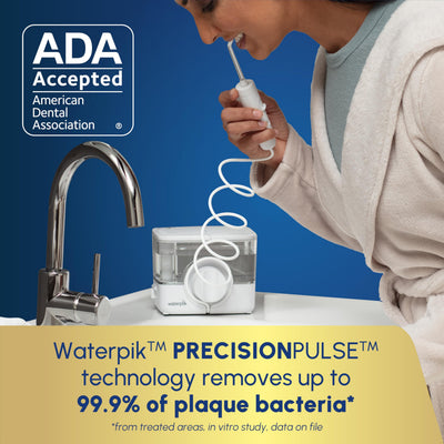 Depósito desmontable del Waterpik ION ofreciendo fácil llenado y limpieza