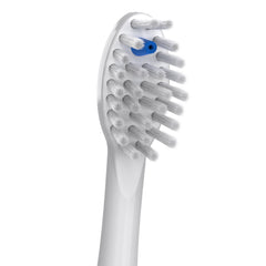Waterpik vista lateral que compara tamaño completo y cobertura mayor