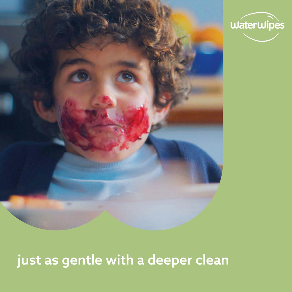 WaterWipes detalle de etiqueta e ingredientes, transparencia y pureza