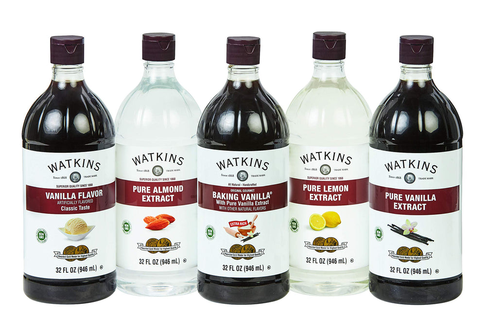 Watkins extracto color y textura líquida mostrando calidad natural