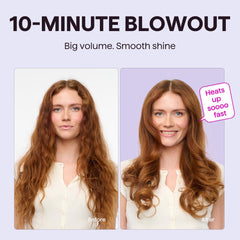 Wavytalk tourmaline ceramic barrel close-up that promotes even heat and less frizz
