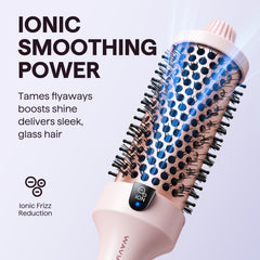 Wavytalk elongated heated bristles detail for smooth glide and secure hair grip