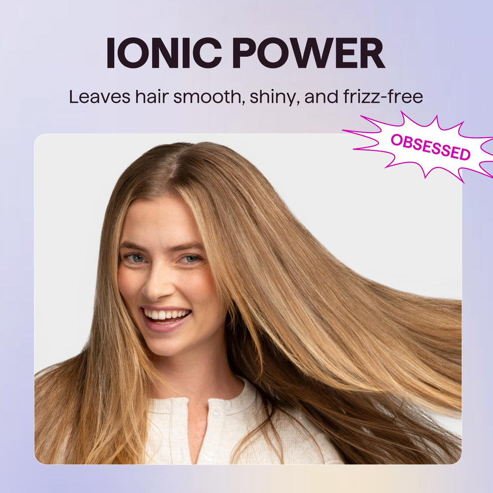 wavytalk comb attachment in use smoothing thick hair and reducing tangles
