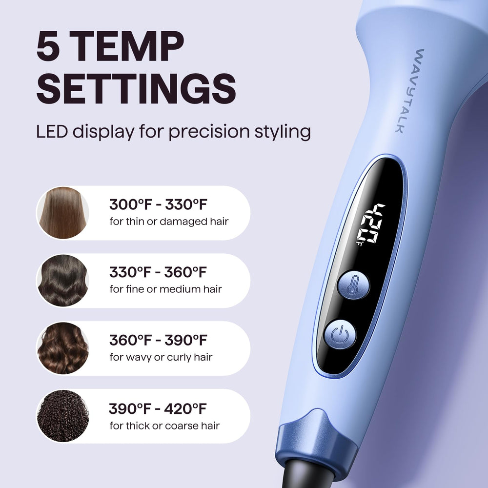wavytalk comparación del cepillo en mano para apreciar tamaño y control