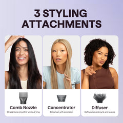 wavytalk concentrator nozzle detail for targeted styling and smooth finish