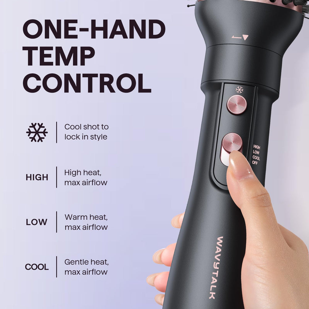 wavytalk concentrator nozzle in use focusing airflow for precise straightening and control