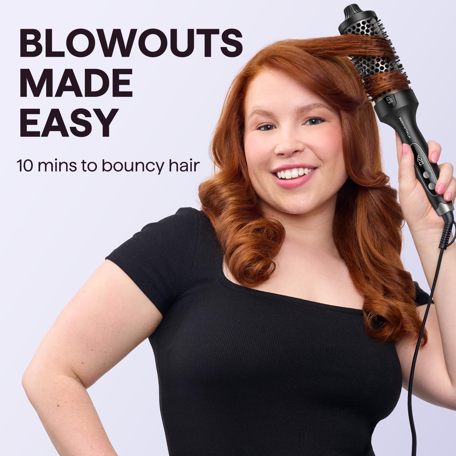 wavytalk resultado final blowout en modelo, volumen y brillo duradero