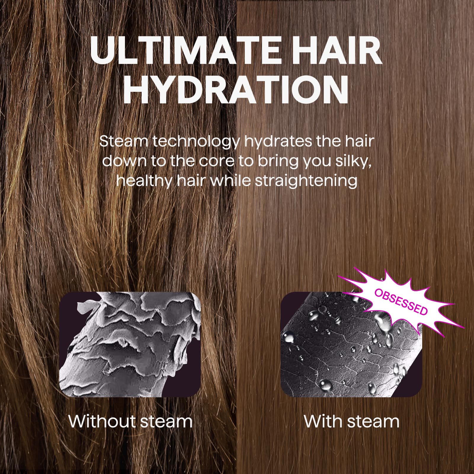 wavytalk cabello peinado acabado liso y libre de frizz en ambiente real