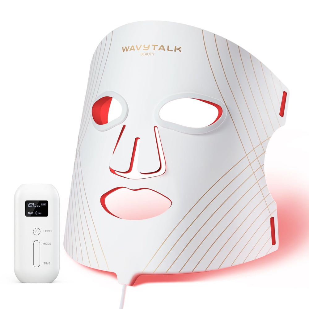 wavytalk front view mask showing full-face coverage and even light