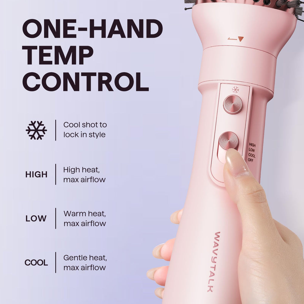 Wavytalk mano usando los controles con pulgar para ajuste fácil y rápido