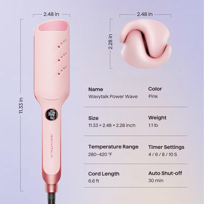 wavytalk compact travel-ready waver packed for trips with dual-voltage convenience