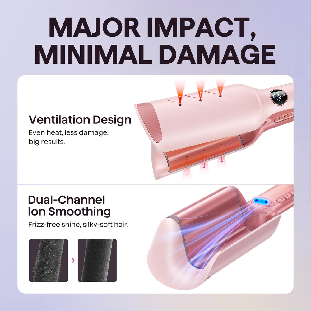 wavytalk styling hair to create defined waves with reduced heat damage