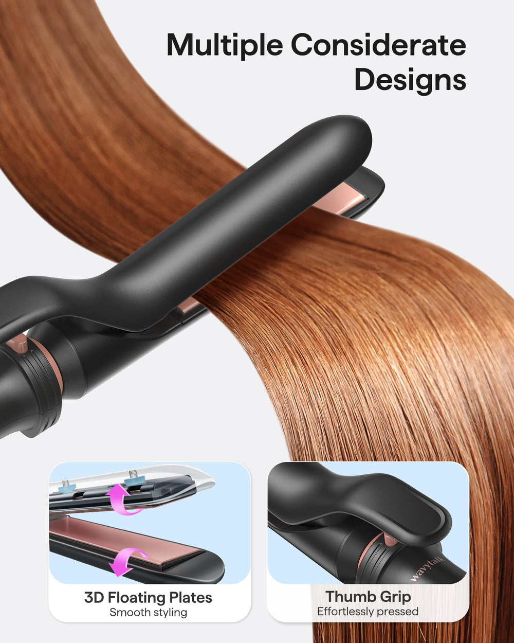 wavytalk tapered wand texture for varied curl sizes and natural waves