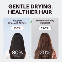wavytalk difusor en uso definiendo rizos con menos frizz y volumen
