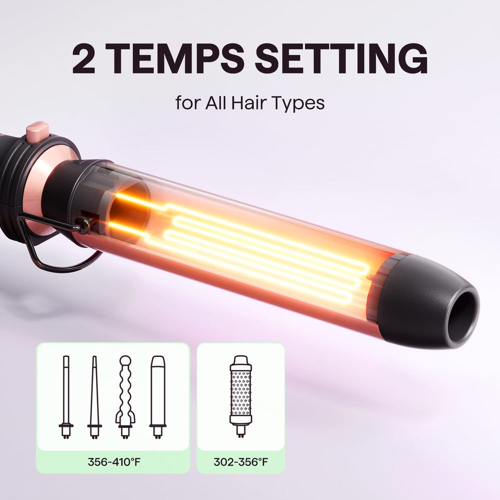 wavytalk wand in use creating loose waves to boost hair volume