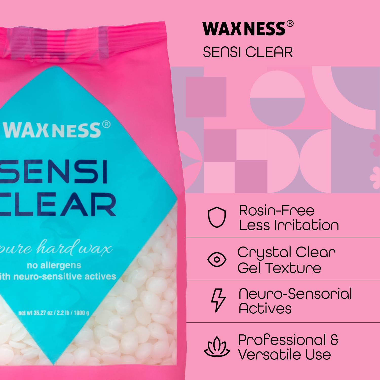 Waxness cera derretida textura suave para extensión fina