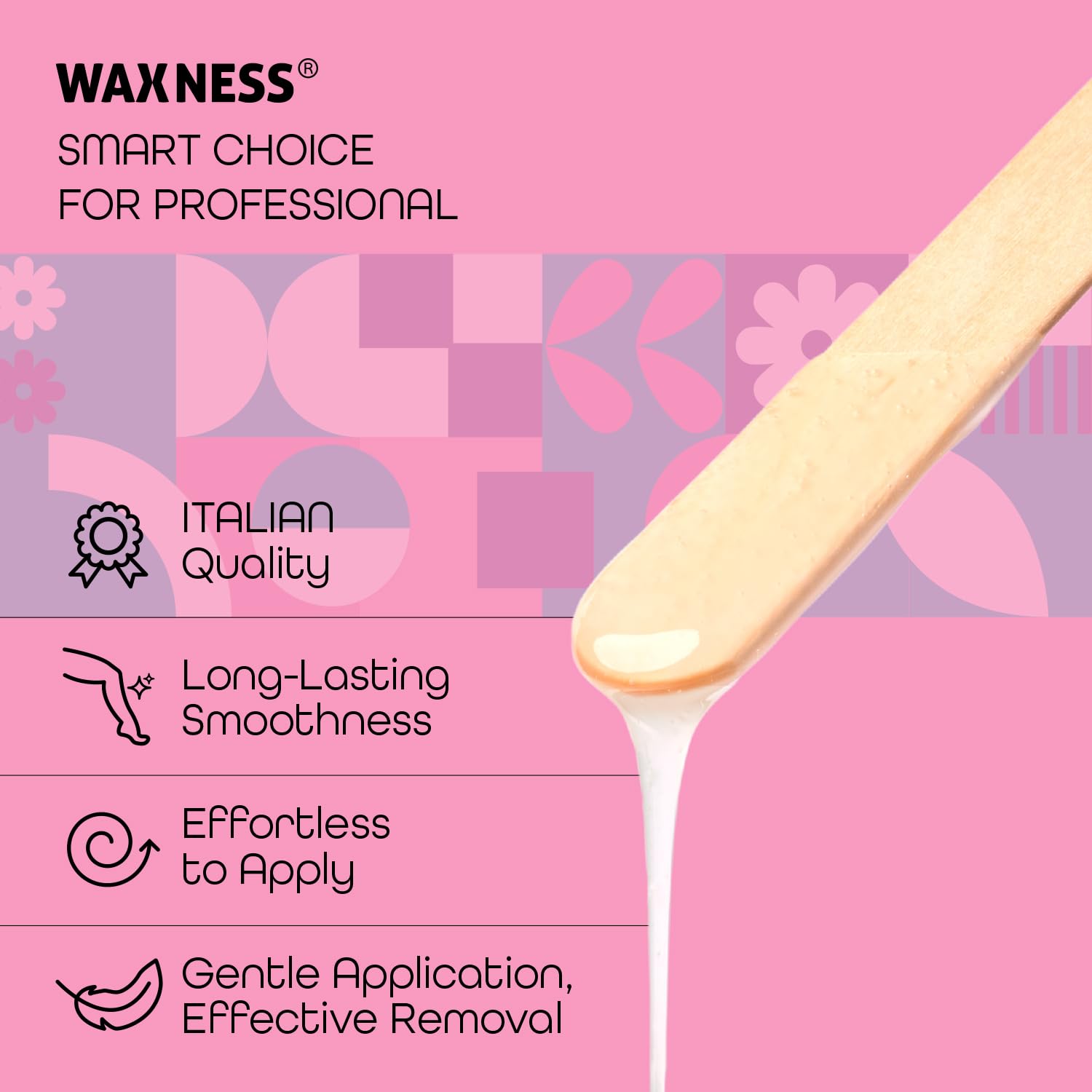 Waxness perlas detalle de textura para fusión homogénea