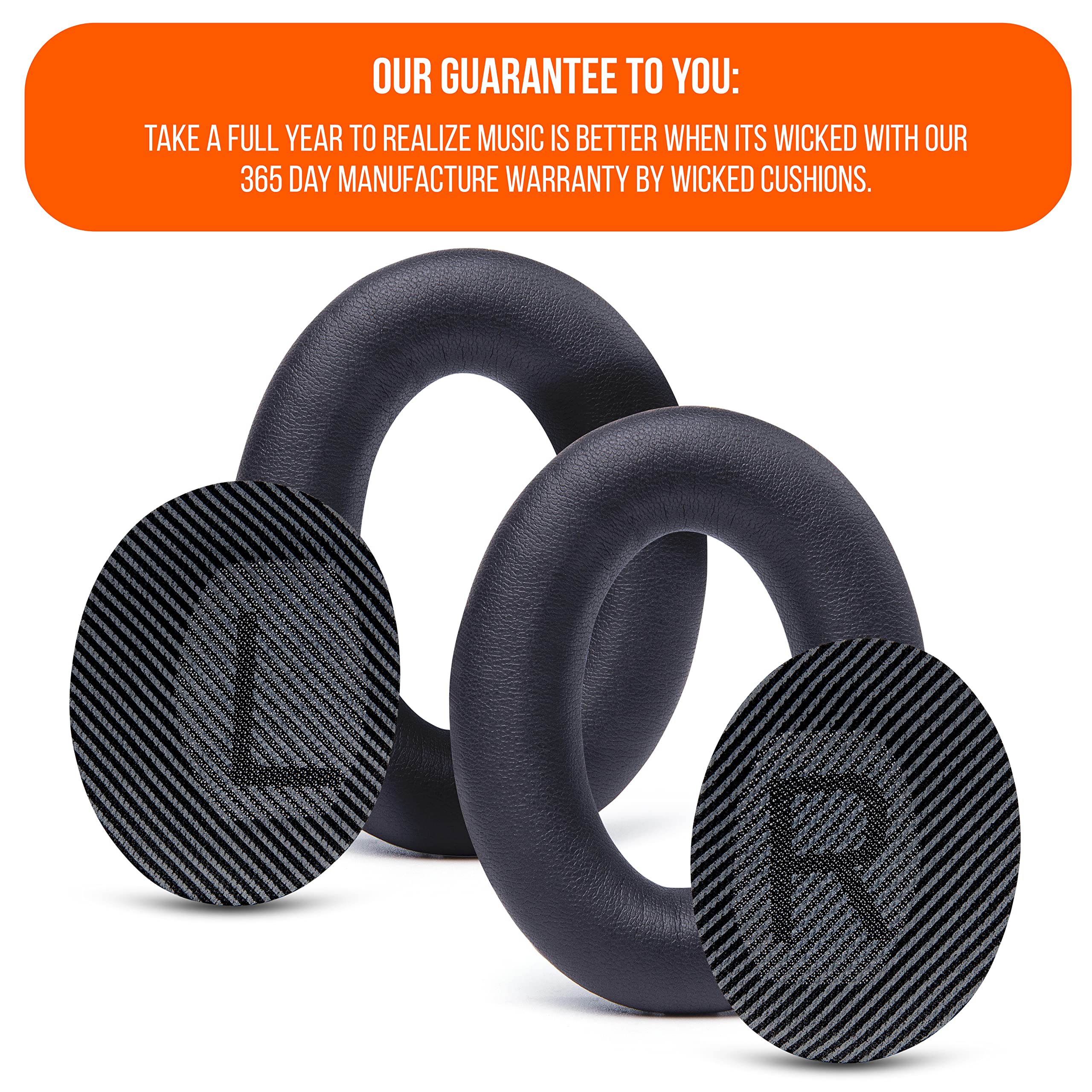 WC PadZ QC35 comparación de tamaño para verificar compatibilidad