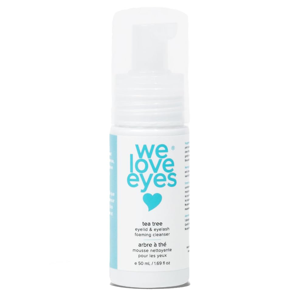 We Love Eyes vista frontal del envase que muestra espuma eficaz