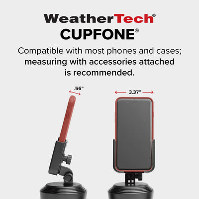 WeatherTech CupFone con perilla billet aluminum opcional para estilo