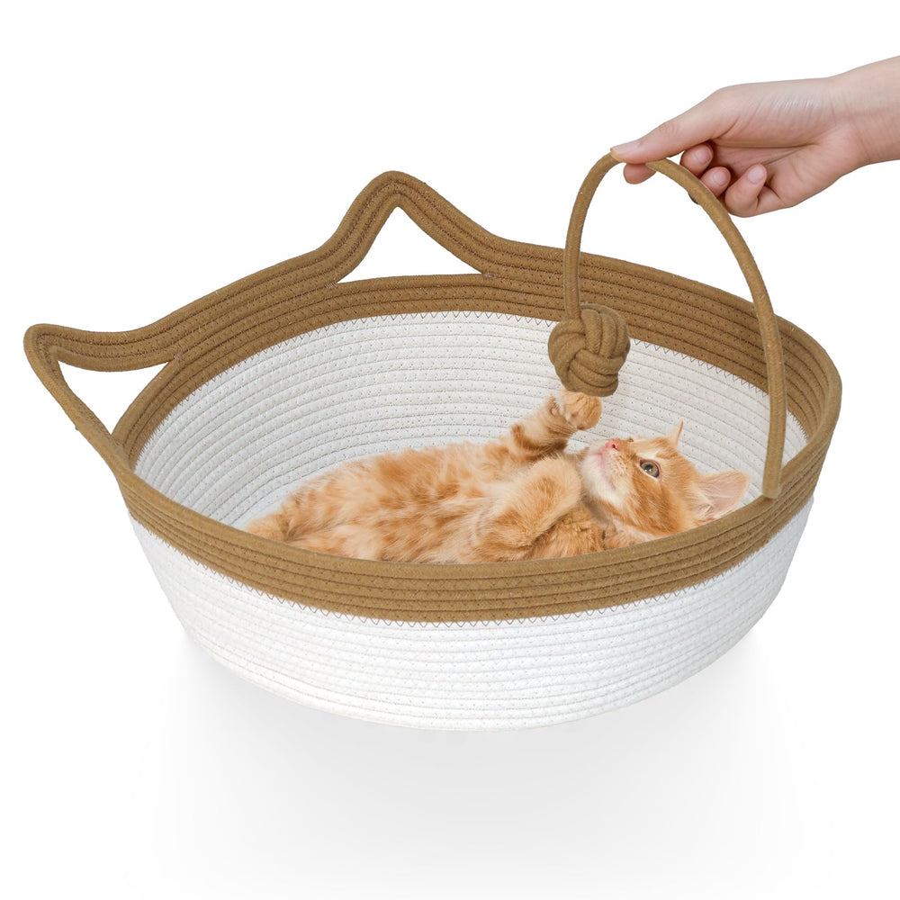 WEAVELYRICS cama para gato vista frontal, refugio cómodo
