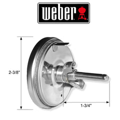 Weber replacement thermometer back tab and 1.5 inch prong for secure mounting benefit