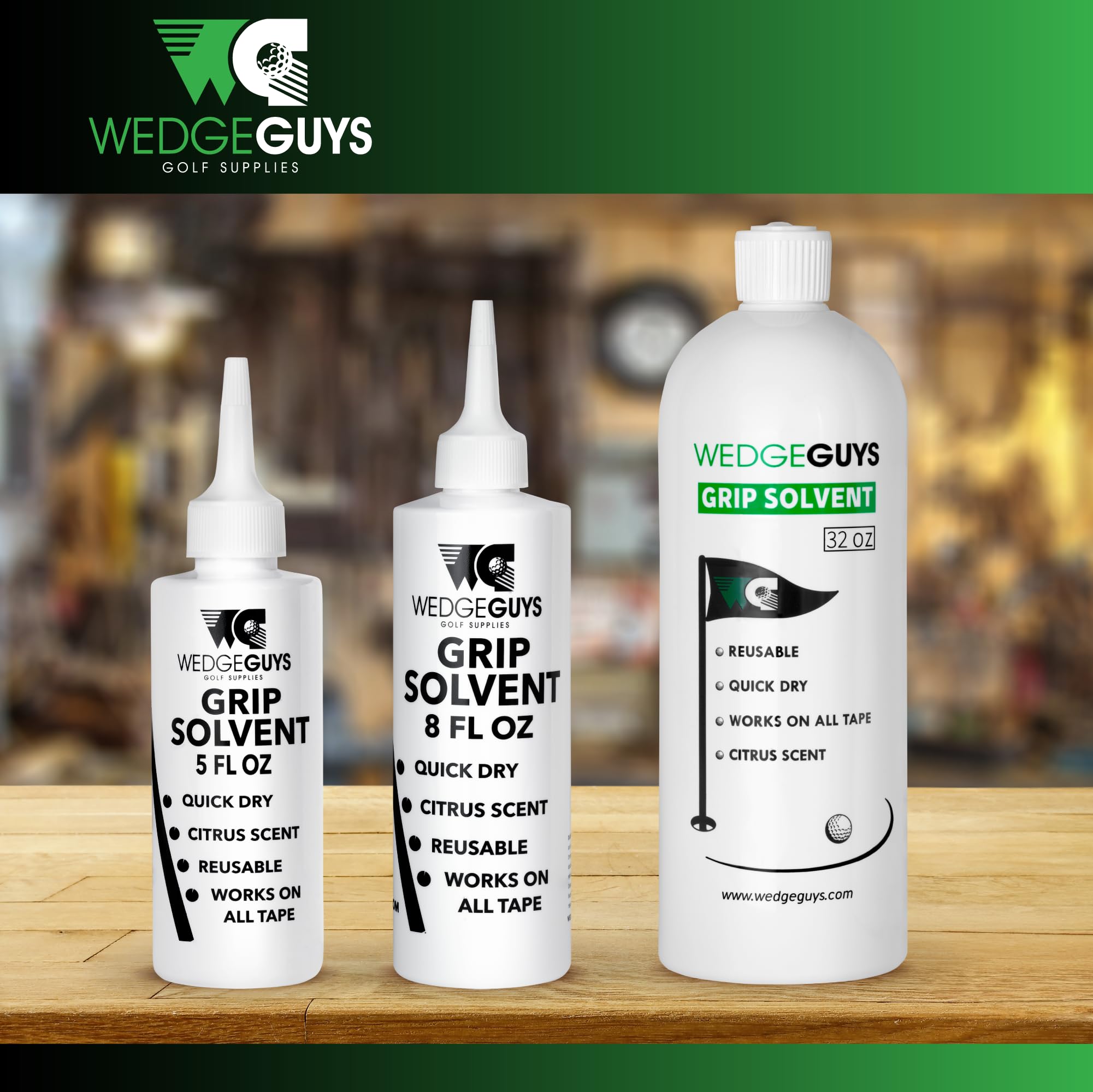 Wedge Guys tres tamaños del producto mostrando opción económica y portátil