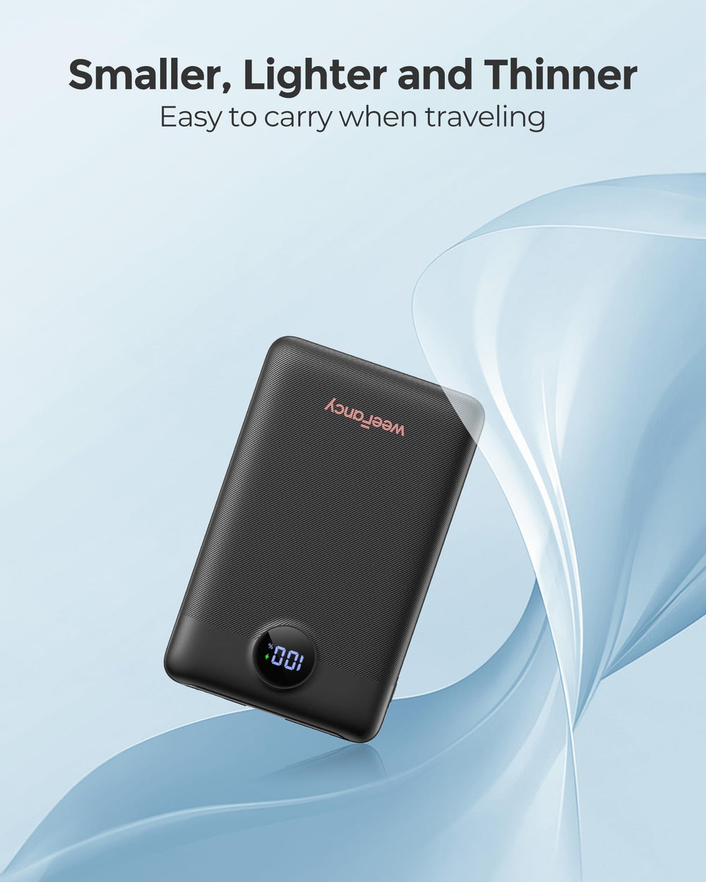 WeeFancy dentro de mochila en viaje que facilita tener energía en ruta