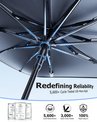 weektic parasol desplegado en coche mantiene ambiente fresco