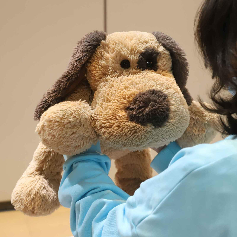 WEIGEDU peluche colocado en cama como compañero para dormir cómodo