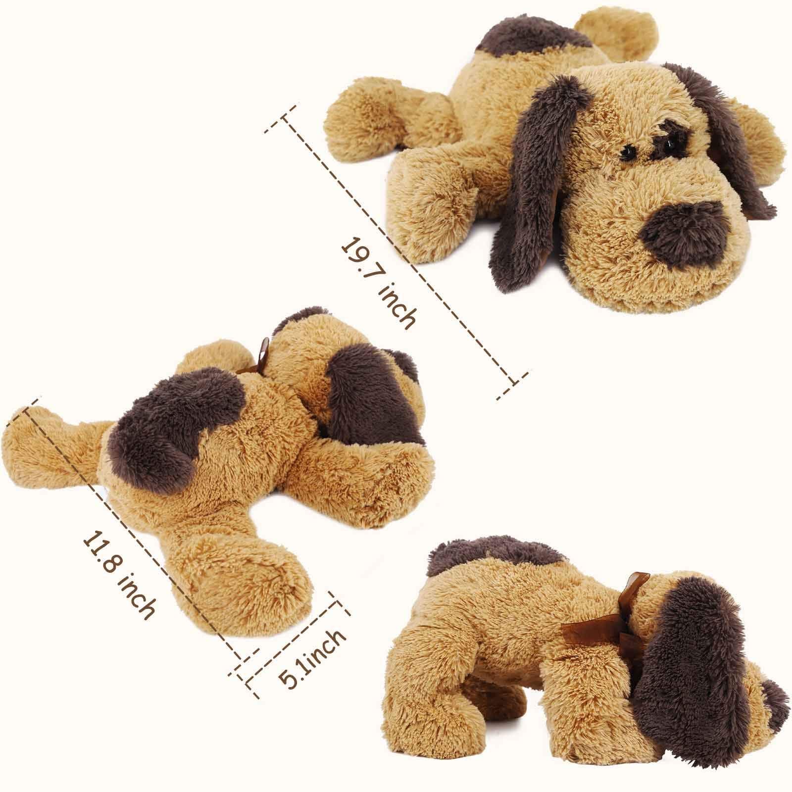 WEIGEDU peluche junto a regla para visualizar las 20 pulgadas de tamaño