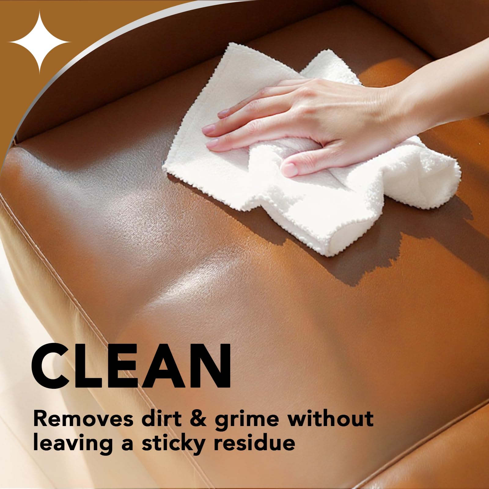 Weiman spray aplicado en asiento de coche mejora apariencia y protección UV