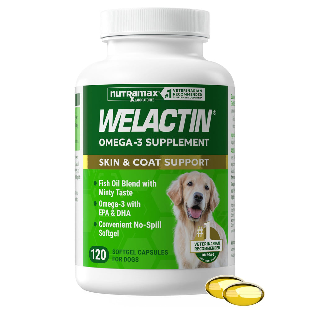 Nutramax Welactin front bottle showing product benefits and count