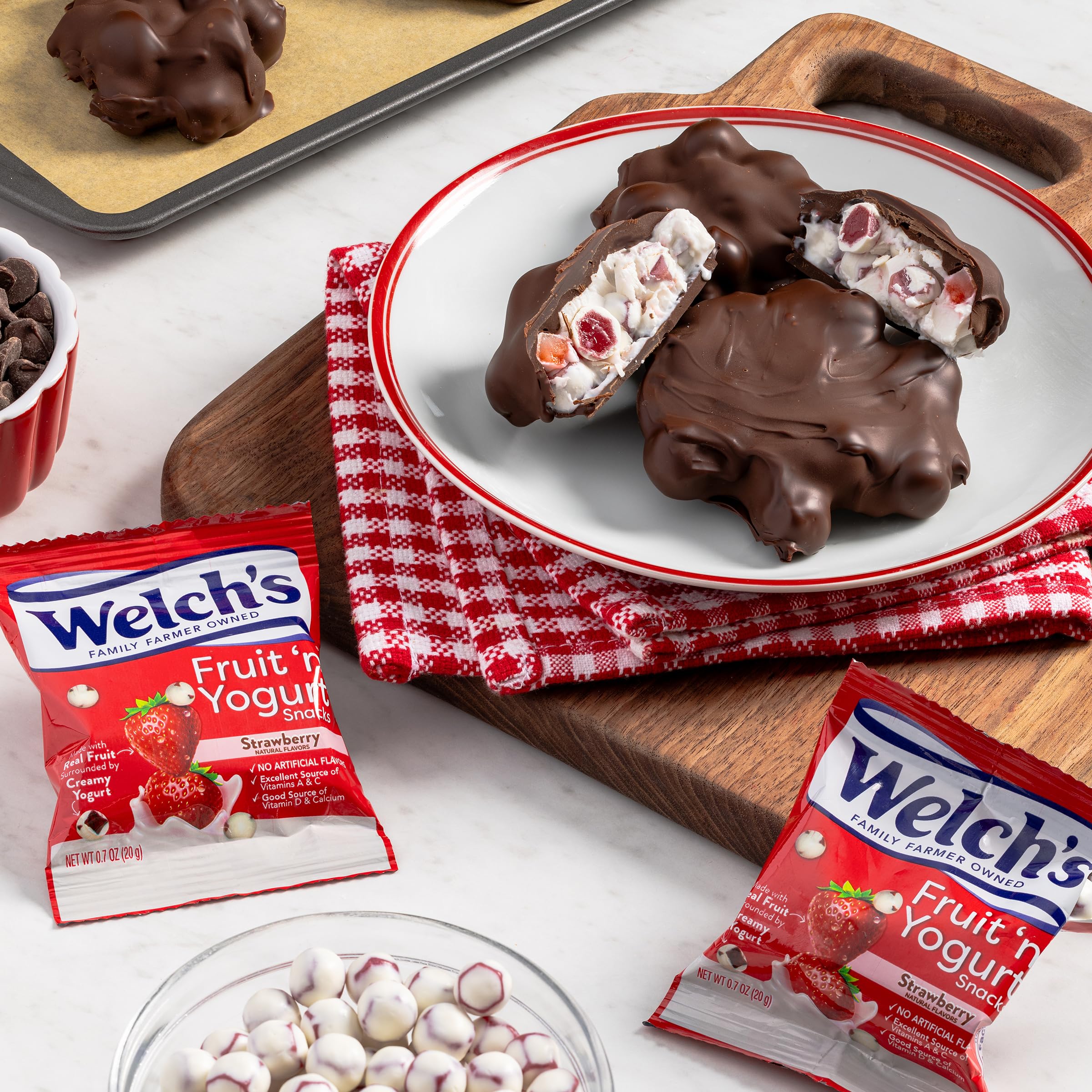 Welch's etiqueta de ingredientes mostrando fruta entera y sabores naturales