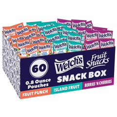 Welch's caja frontal con 60 paquetes, conveniencia y variedad