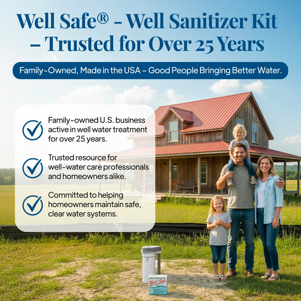 WELL SAFE contenido del kit desplegado, todo lo necesario incluido