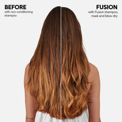 Wella Professionals cabello húmedo tras aplicar la mascarilla, mayor manejabilidad
