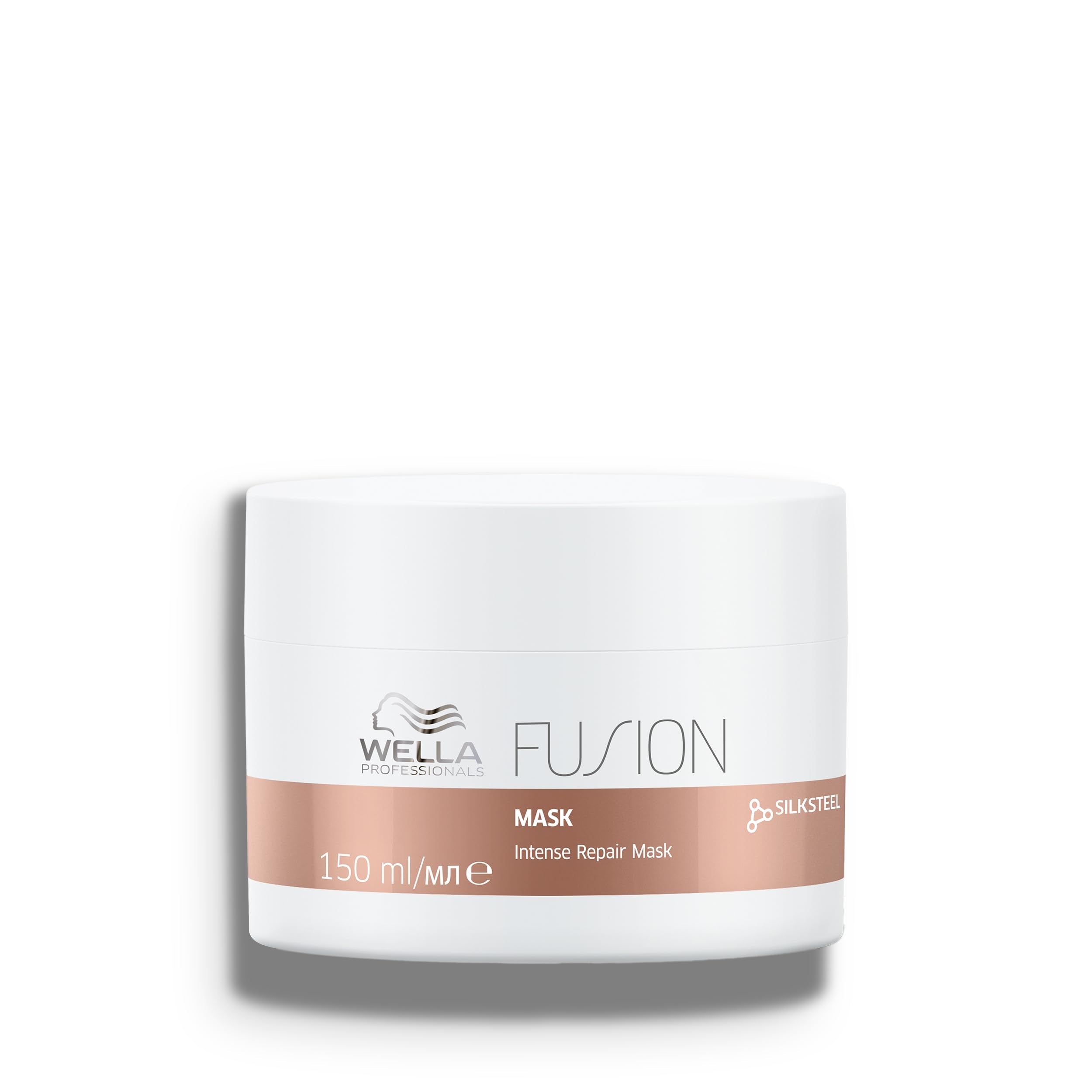 Wella Professionals envase frontal mostrando la mascarilla y su beneficio reparador