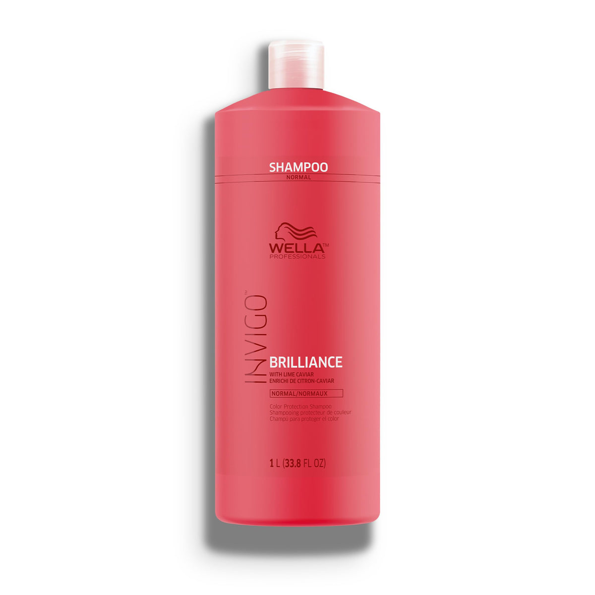Wella Professionals botella frontal mostrando diseño y beneficio protección del color