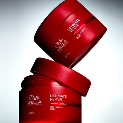 Wella Professionals packaging abierto con tapa para ver consistencia rica