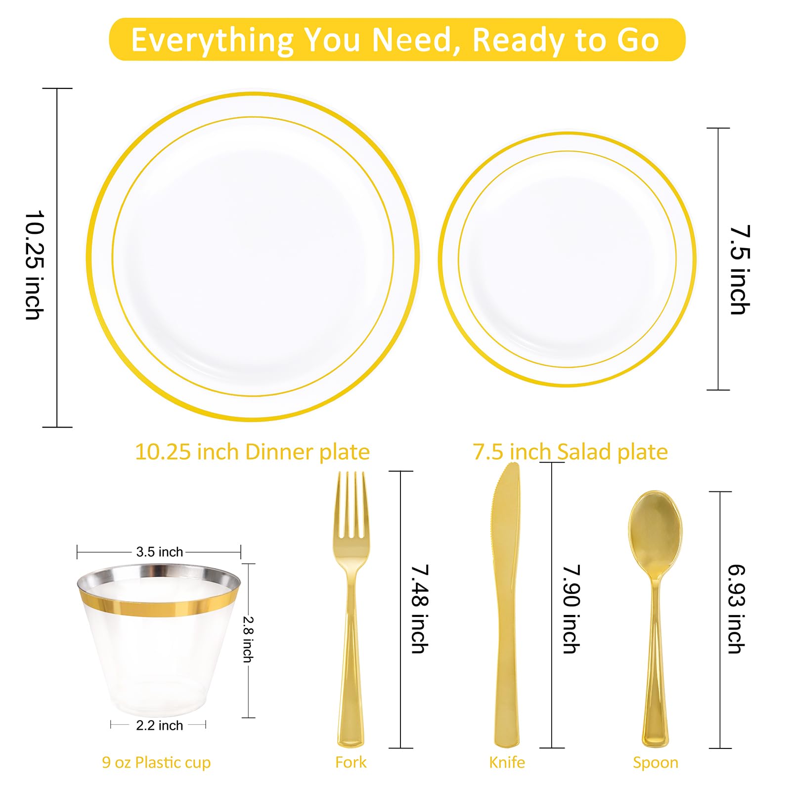WELLIFE primer plano del plato principal con doble borde dorado destacando elegancia