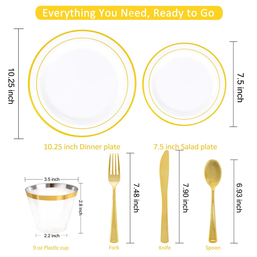 WELLIFE primer plano del plato principal con doble borde dorado destacando elegancia