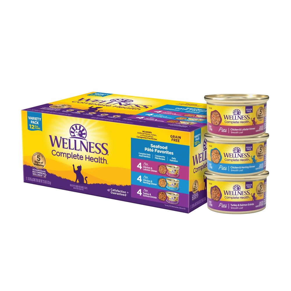 Wellness front pack showing variety pack labels and benefits