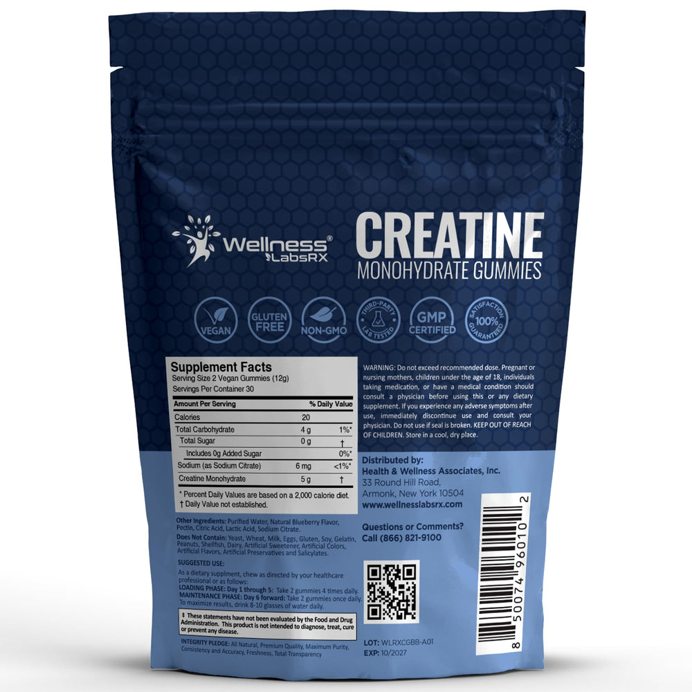 WELLNESS LABSRX primer plano de textura de las gomitas, fácil de masticar